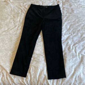Ann Taylor Black Velvet Cigarette Pants